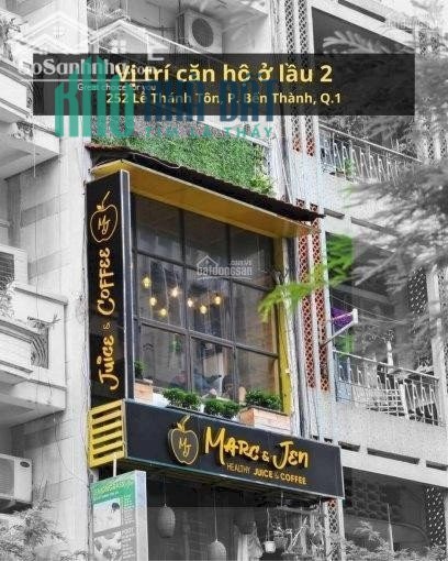 CHỈ VỚI 6,8 TỶ SỞ HỮU CĂN HỘ QUẬN 1 TẦNG 2 MẶT TIỀN 252 LÊ THÁNH TÔN - BẾN THÀNH CÁCH METRO 100m