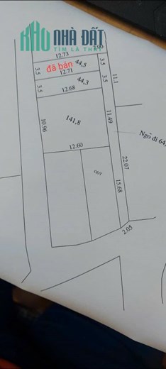 Bán Lô Đất Quận Hà Đông 45m Sát Nhà Văn Hóa Yên Thành 1.4 Tỷ
