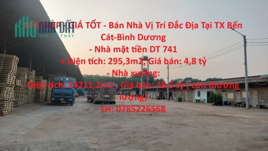 NHÀ ĐẸP - GIÁ TỐT - Bán Nhà Vị Trí Đắc Địa Tại TX Bến Cát-Bình Dương
