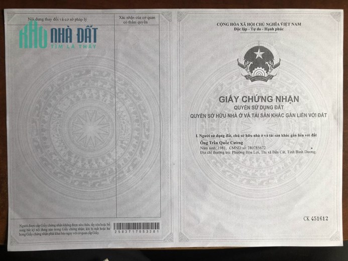NHÀ ĐẸP - GIÁ TỐT - Bán Nhà Vị Trí Đắc Địa Tại TX Bến Cát-Bình Dương