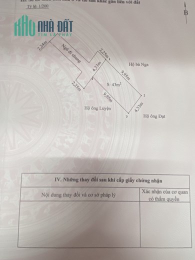 Bán nhà phố Thư Trung ngõ nông GIÁ rẻ 2.35 tỉ , diện tích 43m 3 tầng