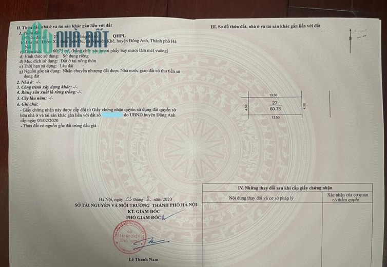 ✅ Bán 61m đất đấu giá X1 Sơn Du, Nguyên Khê - Sát CV phần mềm Vintech