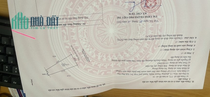 Chính chủ cần bán nhanh 2 lô đất Thuộc Khu 13- Phường Thanh Miếu – TP Việt Trì – Tỉnh Phú Thọ.