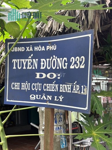 Chính chủ Cần bán đất tại đường 232, Bến Than, Xã Hòa Phú, Huyện Củ Chi