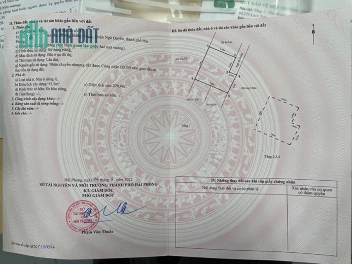 Bán nhà phố An Đà, diện tích 55m 5 tầng 5 ngủ GIÁ 3.5 tỉ ngõ cực nông