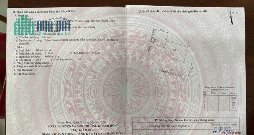 Bán căn nhà góc 2 mặt tiền KĐT VCN Phước Long