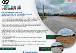Đất Phân Lô Huyện Yên Sơn: Đối Diện Công Viên 200m2 MT 10m chỉ hơn 1 tỷ, Sở Hữu Ngay