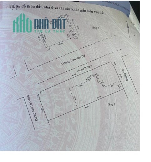 Bán đất 3 mặt tiền đường Chế Lan Viên & Trần Văn Dư