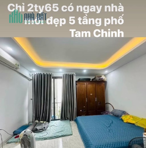 NHÀ ĐẸP TAM TRINH- HOÀNG MAI - 27M2 - 5 TẦNG - MẶT TIỀN 4.5M - GIÁ 2.65 TỶ ( THƯƠNG LƯỢNG )