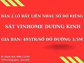 bán đất sổ đỏ chính chủ giá siêu rẻ nằm ngay trung tâm phát triển kinh tế quận Dương Kinh- Hải