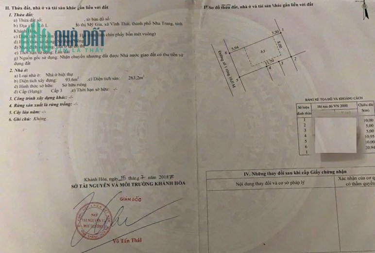 Bán biệt thự 3 tầng KĐT Mỹ Gia, Nha Trang đất 210m2