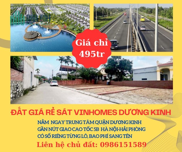 Bán lô đất nằm trung tâm phường Hòa Nghĩa sát QH Vinhomes Dương kinh