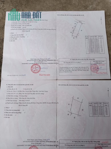 Chính Chủ Cần Bán Đất tại Hàm Đức 3, Hàm Thuận Bắc, Bình Thuận.