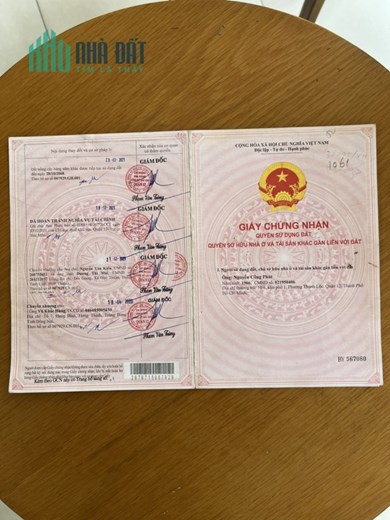 Chính chủ cần bán đất mặt tiền đường hà huy giá phường Thạnh lộc,quận 12,TPHCM giáp quận Gò Vấp,