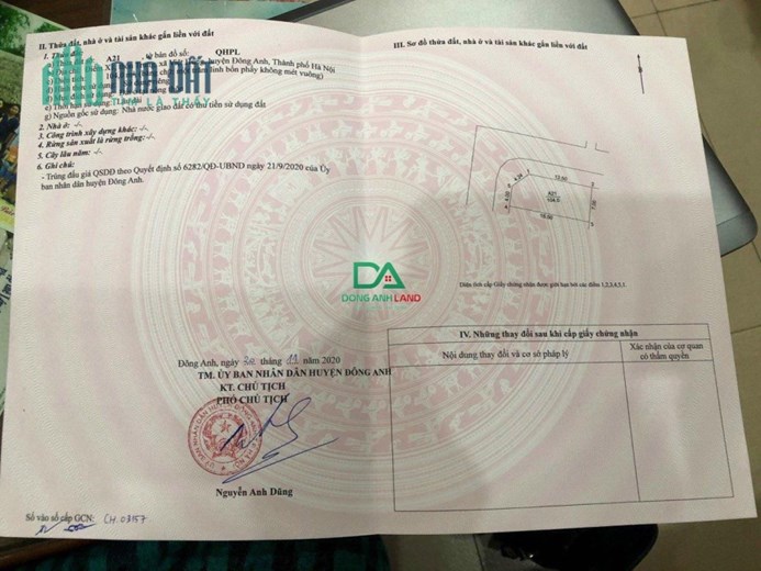 Bán đất đấu giá Việt Hùng Đông Anh lô góc 104m giá cắt lỗ