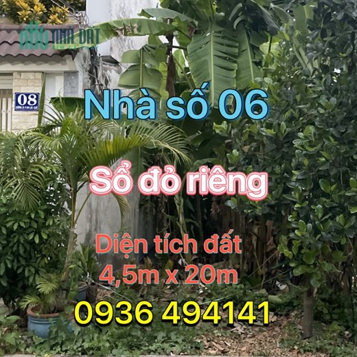 Bán 90m2 đất KDC Nam Hùng Vương Q.Bình Tân, Sổ Đỏ Riêng 6.2 tỷ. Lh:0936494141