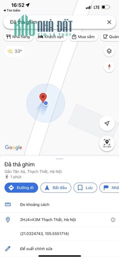 Chính chủ cần bán 137m2 đất full thổ cư sổ đỏ chính chủ tại Tân Xã, Thạch Thất, Hà Nội