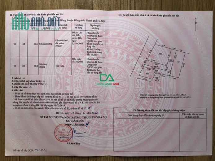 Bán đất Nam Hồng Đông Anh giá rẻ mặt đường 17m giá chỉ 4X