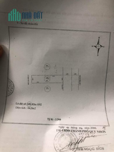 Bán Nhà Mặt Tiền Tố Hữu P. Đống Đa Quy Nhơn , 64m2 , 1 Mê , Giá 4 Tỷ