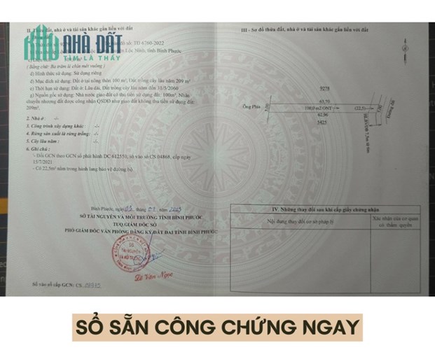Chỉ cần 200triệu đã sở hữu lô đất mặt tiền nhựa 500m² còn lại Ngân hàng hỗ trợ