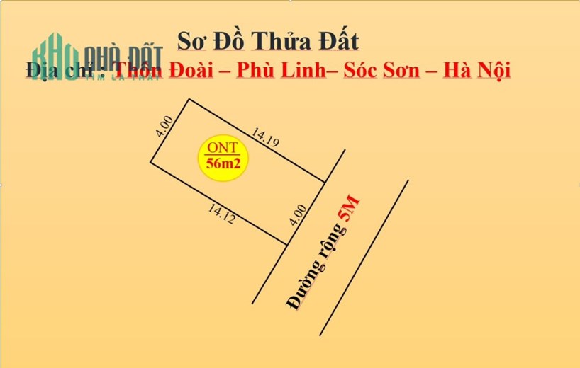 HÀNG NÓNG BỎNG TAY GIÁ FO, BÁN ĐẤT TẠI THÔN XUÂN ĐOẠI, PHÙ LINH, SÓC SƠN, HÀ NỘI.