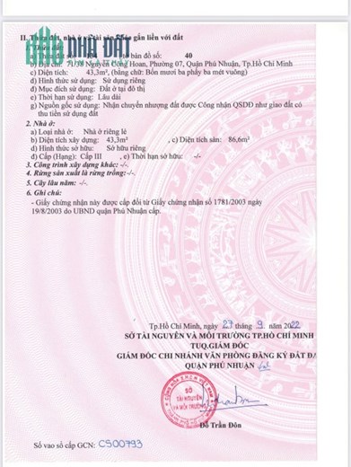 CHÍNH CHỦ Cần Bán Gấp Căn Nhà HXH Vị Trí Đẹp Tại Quận Phú Nhuận - HCM