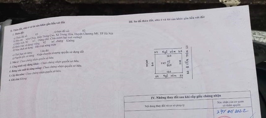 Bán 92m Full Đất Ở Tại Trung Hòa 3 Mặt Thoáng Đường Liên Xã 14m Giá 2 Tỷ