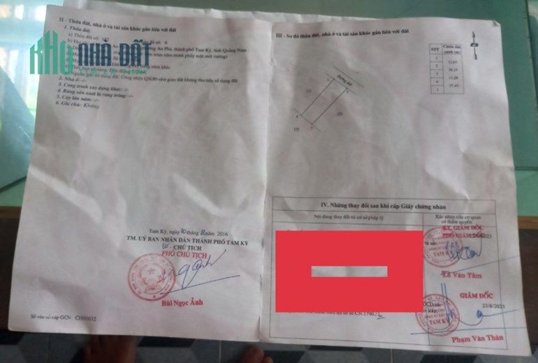 Cần Bán Lô Đất Vị Trí Đẹp Phường An Phú- TP. Tam Kỳ- Tỉnh Quảng Nam