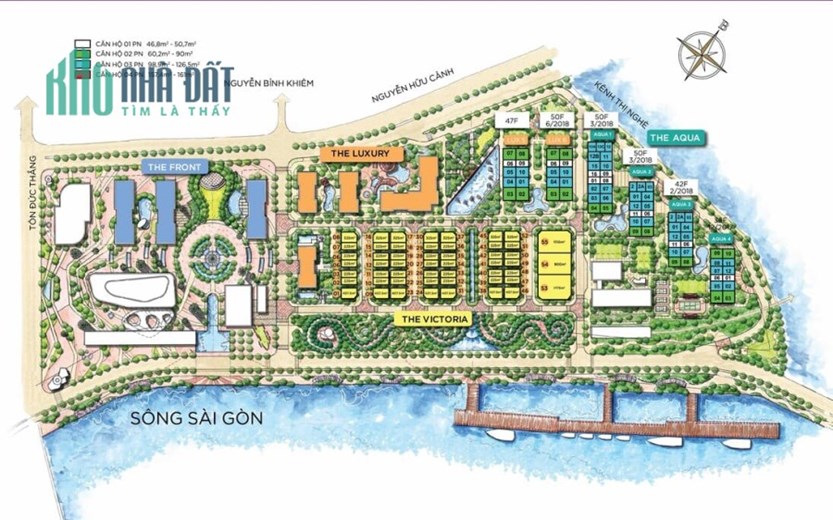 Bán Căn Hộ Cao Cấp, 1 PN, Nội Thất Cơ Bản, View Sông Thoáng Mát Tại Quận 1