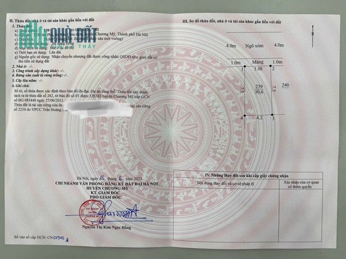 Bán Mảnh Đất Tại Tổ Dân Phố An Thắng  - Thị Trấn Chúc Sơn Đường Thông Ô Tô 1.1 Tỷ