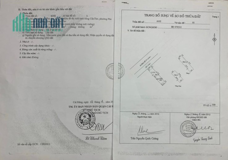CHÍNH CHỦ CẦN BÁN GẤP NHÀ Vị Trí Đẹp Tại Quận Cái Răng, TP Cần Thơ - Giá Cực Rẻ