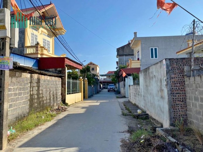 bán đất phường hòa nghĩa dương kinh mặt đường thông.