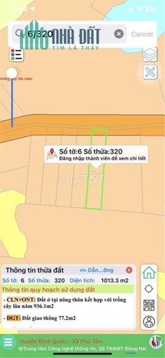 BÁN GẤP - ĐẤT Chính Chủ MẶT TIỀN Đường Tại Xã Phú Tân, Huyện Định Quán, Đồng Nai