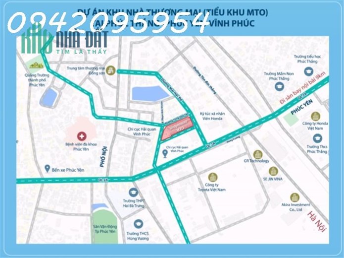 Bán shophouse liền kề MTO tại khu công nghiệp Toyota Vĩnh Phúc