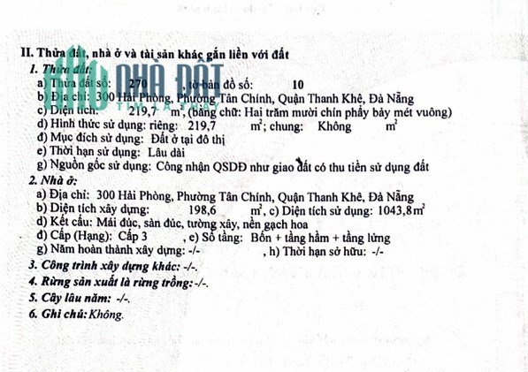 CHÍNH CHỦ CẦN BÁN 4 LÔ ĐẤT Đẹp- Giá Ưu Đãi Tại Hòa Vang và Thanh Khê, TP Đà Nẵng