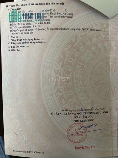 CHÍNH CHỦ CẦN BÁN LÔ ĐẤT TÂM HUYẾT FULL THỔ CƯ.