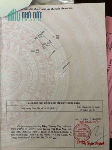 CHÍNH CHỦ CẦN BÁN LÔ ĐẤT TÂM HUYẾT FULL THỔ CƯ.