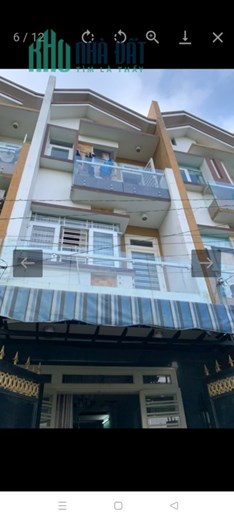 Nhà 3 tầng, 4x14m, Dt 66m². Giá 3ty85. đường số 6, P Bình Hưng Hoà B, Q Bình Tân.