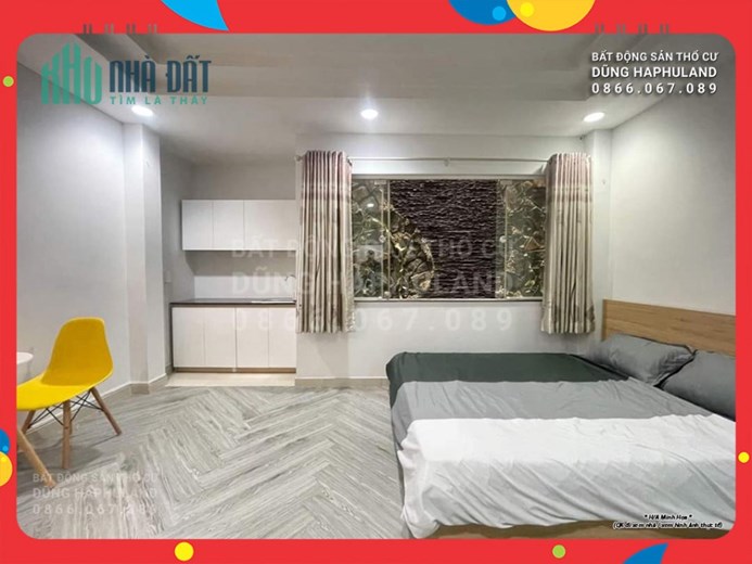 TB. Bán CHDV 23P gần đường Hoàng Văn Thụ, TN 1,6 tỷ/năm. Nhà 6T có TM.