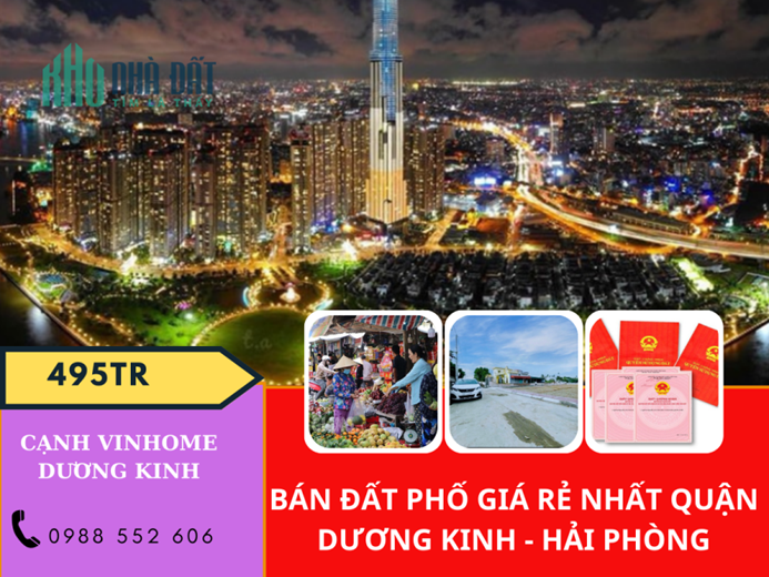 bán đất rẻ nhất hòa nghĩa dương kinh - hải phòng