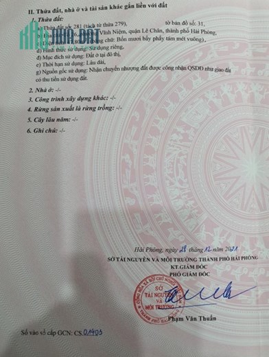 Bán nhà phố Thiên Lôi, 48m 3 tầng GIÁ 2.9 tỉ, ngõ nông, đang cho thuê