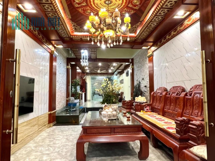 Bán Nhà Khu Phân Lô Bộ Công An Tâm Triều 100m2 x 5 tầng, 6 phòng ngủ khép kín full nội thất sang