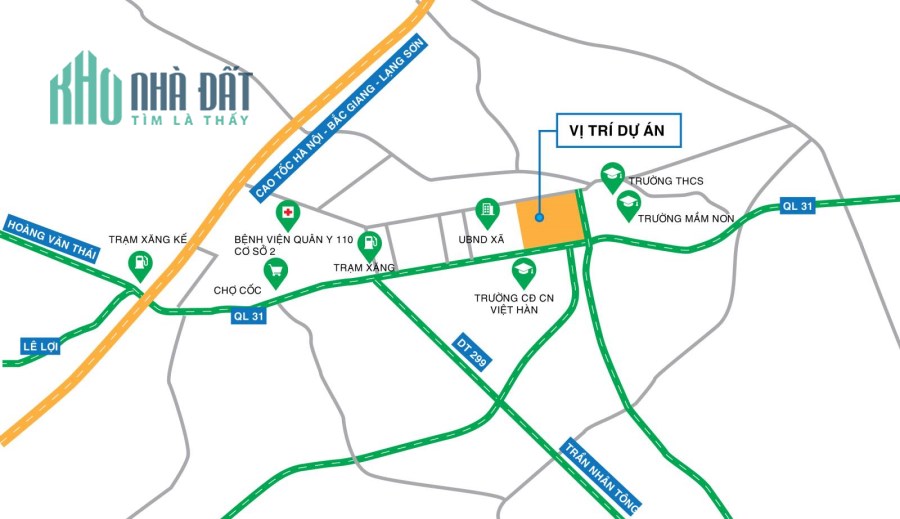 Dự án HUD Bắc Giang-Thái Đào Residence mặt đường QL31 giá đầu tư 700tr