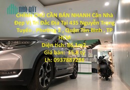 CHÍNH CHỦ CẦN BÁN NHANH Căn Nhà  Đẹp Vị Trí Đắc Địa Tại Quận Tân Bình , TP HCM