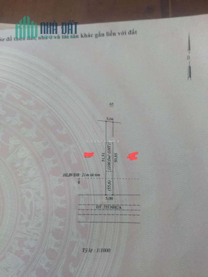 Chính Chủ Cần Bán Lô Đất Nền Mặt Tiền Đường Dt 757 Qh 42m – Bình Phước.