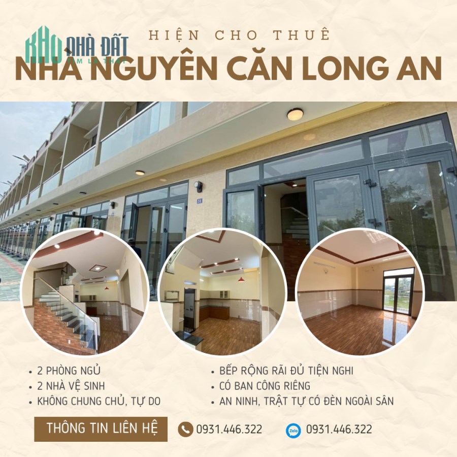 %%CHO THUÊ NHÀ NGUYÊN CĂN 1 TRỆT 1  LẦU MỚI XÂY Ở HUYỆN ĐỨC HÒA - TỈNH LONG AN