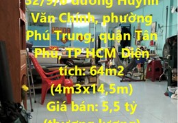 NHÀ ĐẸP - GIÁ TỐT - BÁN NHÀ Vị Trí Tại Phường Phú Trung, Quận Tân Phú
