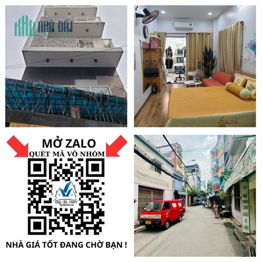 [AN TÂM TÀI CHÍNH VỚI 240 TRIỆU] NHÀ 3 TẦNG BTCT X 53M2, HẺM ĐẸP 1/, GIÁ 6 TỶ XX