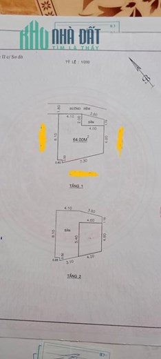 Bán Nhà Hẻm Nguyễn Thái Học, P Nguyễn Văn Cừ, Quy , 64m2 , 1 Mê , Giá 2 Tỷ 800 Tr