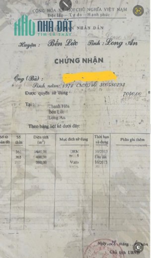 Bán 7000m2 đất sông Vàm Cỏ Đông - Thạnh Hòa - Bến Lức SHR 27.5 tỷ. Lh:0782901982.